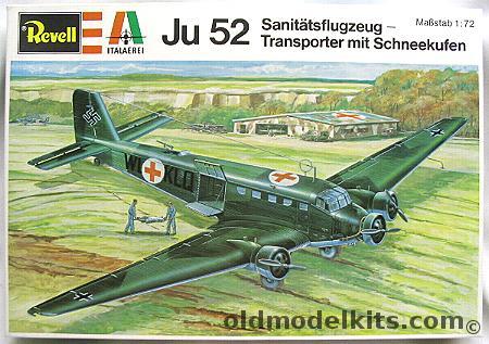 Revell 1/72 Ju-52/3M (G5-G9) Ambulance or Ski Versions, H2018 plastic model kit